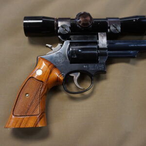 Smith & Wesson Model 19-3 .357 Magnum revolver with Leupold 4x scope and Weaver rings — used very good condition