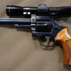 Smith & Wesson Model 19-3 .357 Magnum revolver with Leupold 4x scope and Weaver rings