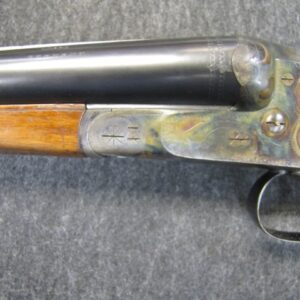 J.P. Sauer Ghehhehr side-by-side shotgun — Greener cross bolt, scalloped receiver, raised rib, used excellent condition