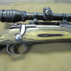 Custom Mauser-action 7mm-08 rifle with 24" barrel, Fajen stock and Redfield 6–18x44 scope