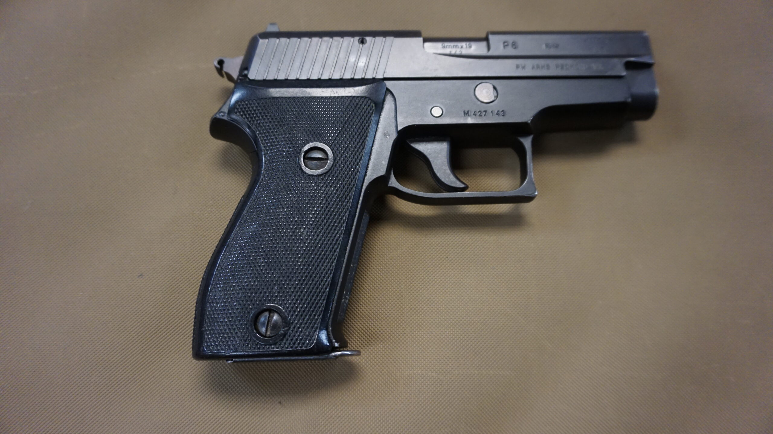 SIG Sauer P6 Semi-Automatic Pistol – 9mm, 3 5/8" Barrel