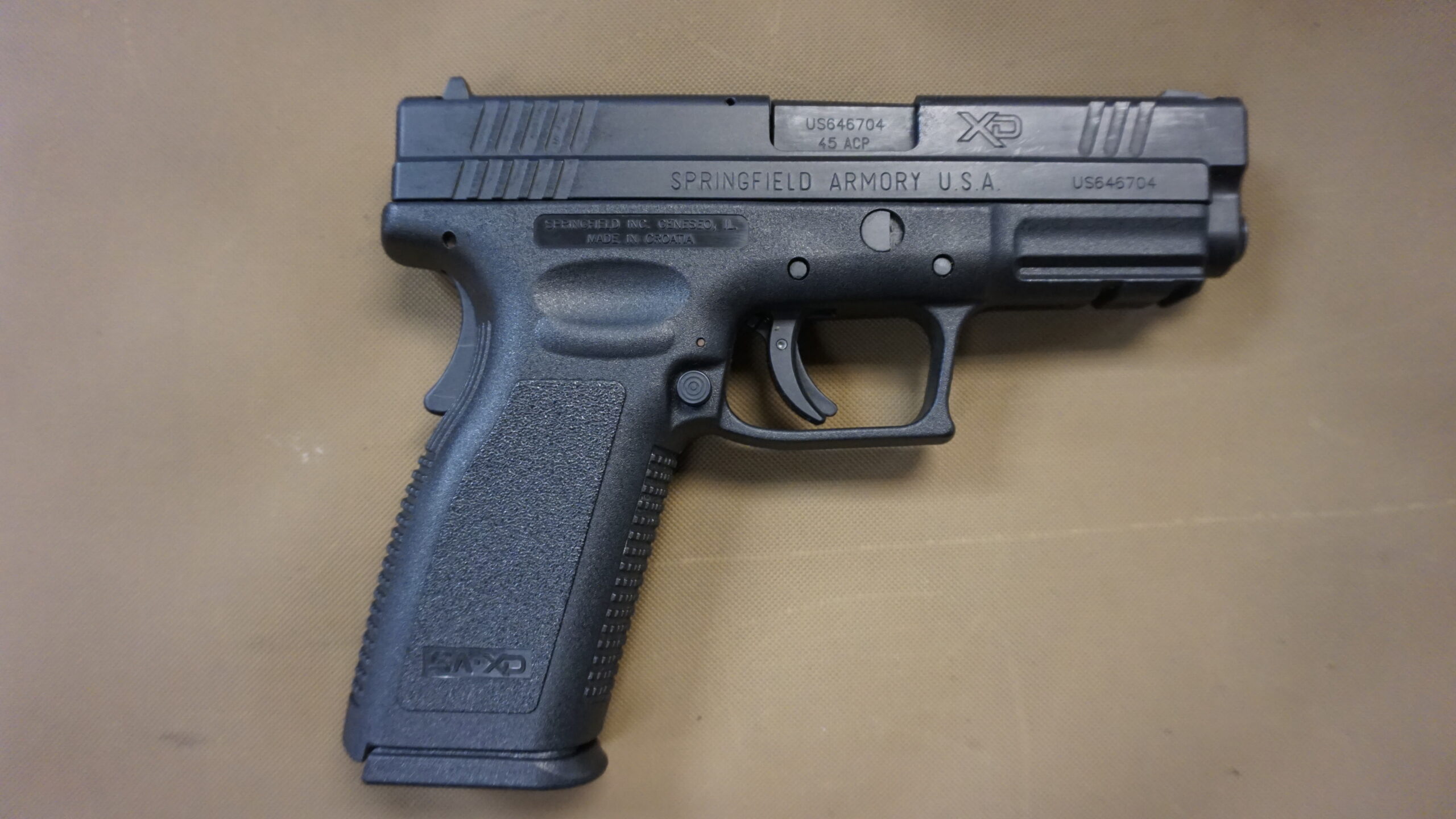 Springfield XD .45 ACP handgun semi-auto