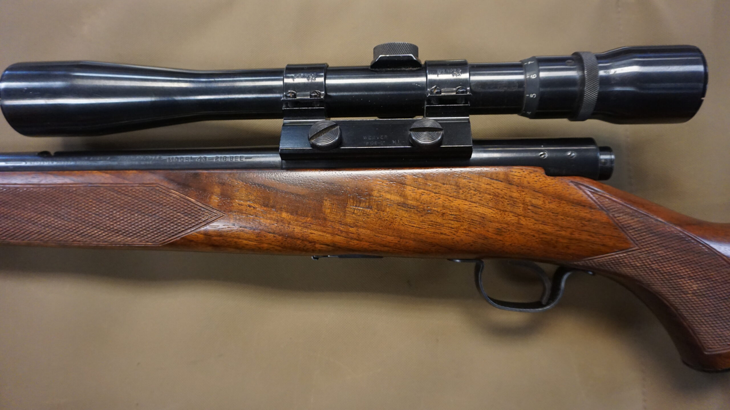 Winchester Model 43 Deluxe Bolt-Action Rifle – .218 Bee - Image 3